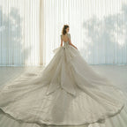Wedding Dress New Bride Lace Up Plus Size Short Sleeves Customized High-quality Vestidos De Novia Princess Dresses Ball Gowns