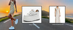 Fujin 9cm Cow Suede Genuine Leather Women Vulcanized Shoes Platform Wedge Skate Boarding High Brand Heels Casual Summer Shoes