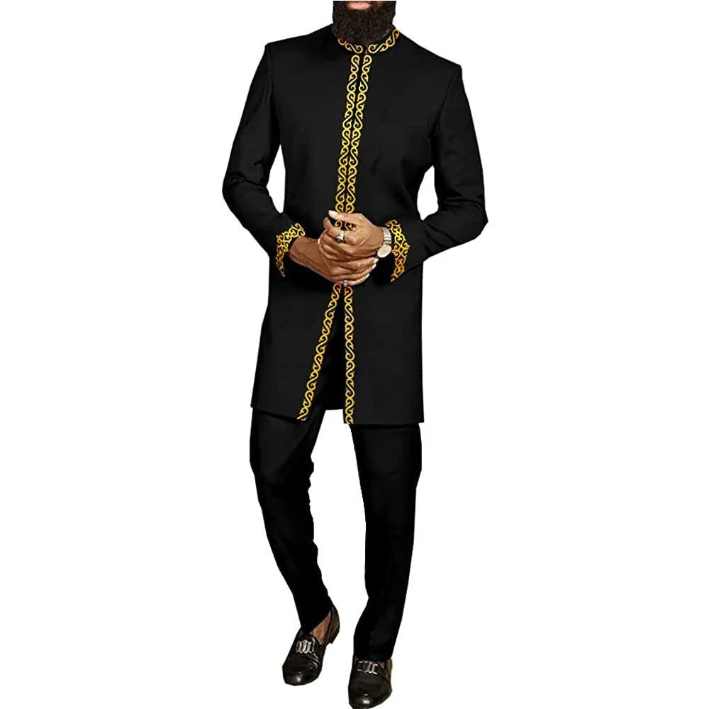 2026 new traditional men's suit luxury gentleman's shirt suit casual travel banquet men's two-piece set fashionable men's suit