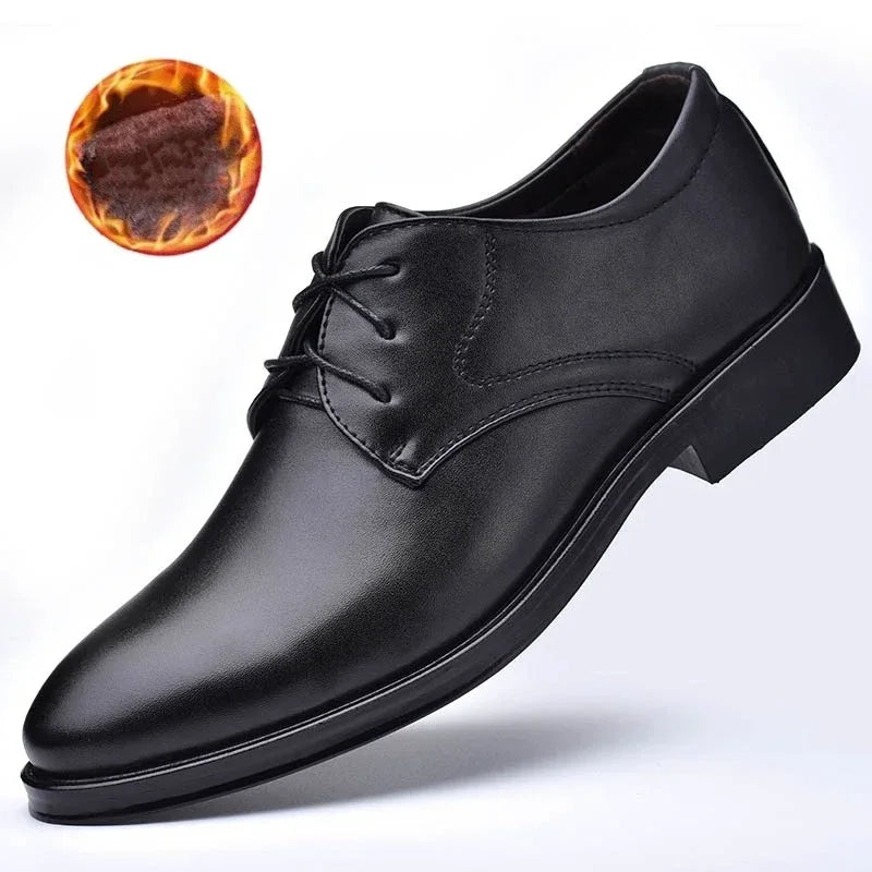Customizable New Hot Selling Man Formal Black Leather Men Lace Up Oxfords Business Casual Shoes Tailor-made Suits MNX002069