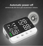 Blood Pressure Monitor Arm Cuff Tensiometer Tonometer Digital Voice Sphygmomanometer Electronic Medical BP Monitors Rechargeable
