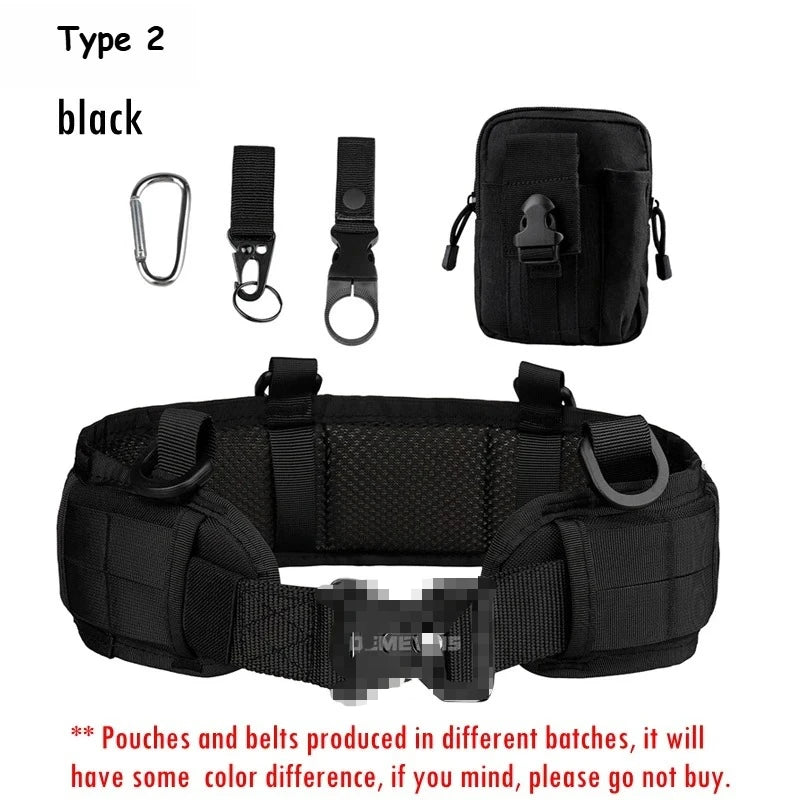 Tactical Padded Belt Airsoft CS Combat Molle Airsoft Girdle Duty Paintball Waist Belts War Game Hunting Accessories