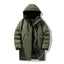 Winter new style cotton coat for men 2026 snap-closed hooded jacket neutral style mid-length workwear cotton coat for men