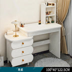 Bedroom Mirror Dressing Table Desk White Drawers Light Makeup Vanity Wood Room Penteadeira Com Espelho Dresser Furniture