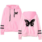 Women Tracksuit Casual Daily Hoodies Quality Single Piece Stripe Sweatshirt and Sweatpants Comfort Outdoor Jogging Autumn Winter