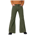 Fashion Casual Flared Pants Pant For Men Classic Simple Solid Color High-Rise Trousers Trendy Street High Street Denim Pants