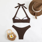 Sexy Women's Swimsuit 2026 Summer Bikini Two-piece Swimwear for Woman Beachwear Halter Bikinis Sets Swimming Beach Bathing Suits