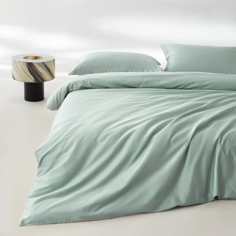 1pc Egyptian Cotton Duvet Cover Solid Color 100% Cotton 800 Thread Count Quilt Cover Korean Minimalist Style Bedding Ultra Soft