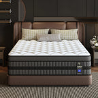 LayRoad 12-14IN Hybrid Mattress Medium Firmness Gel Memory Foam Spring Mattress Heat Dissipation Pressure Relief Boxed