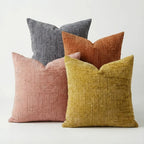 1Pcs Boho Soft Chenille Textured Home Decor Throw Pillow Covers 18x18in Farmhouse Cushion Covers for Spring Summer Fall Winter