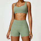 2PCS Yoga Suit Sports Set Women Quick-Drying Gym Set Women Tracksuit Running Workout Long Sleeve Sports Shirt Yoga Clothing
