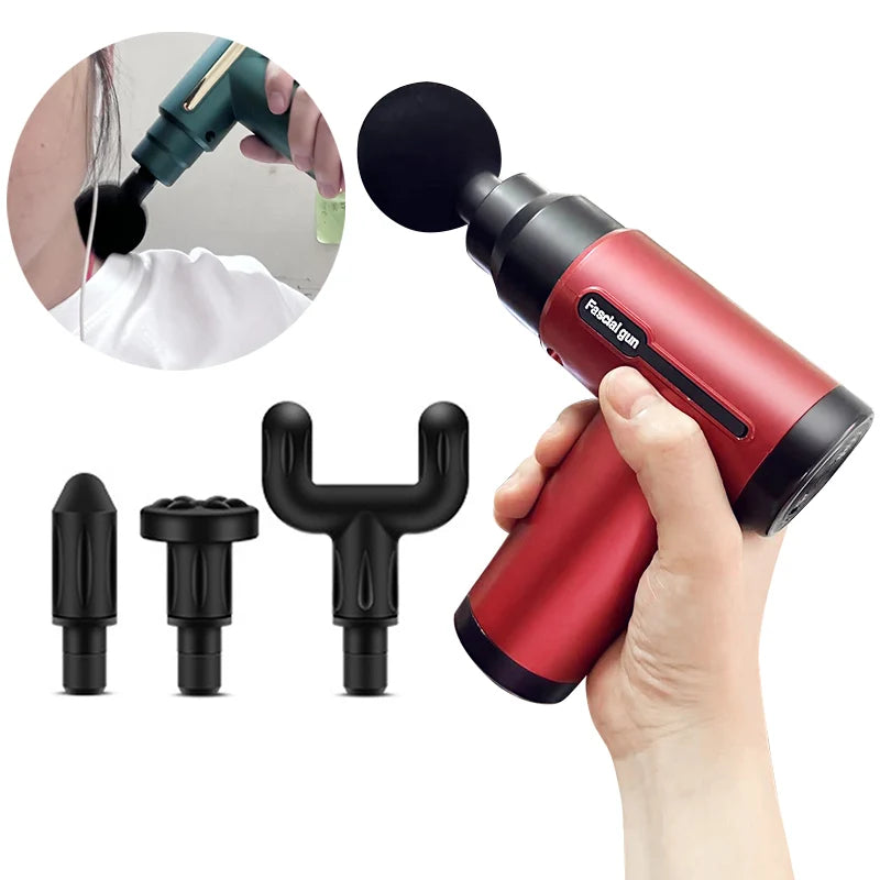 Fascia Gun Muscle Massagers Pistol Vibration Penetration Deep Tissue Massage Gun Shock Body Neck Massager Relaxation Treatment Main image