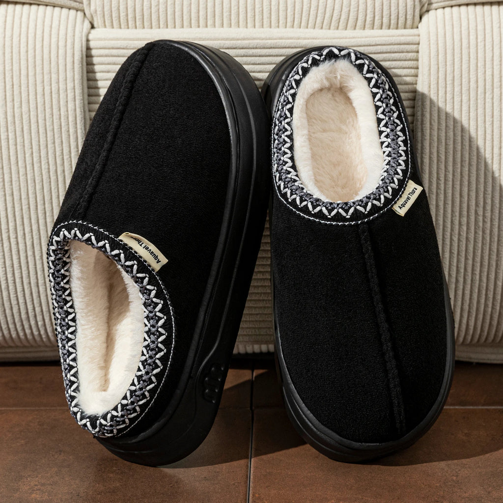 Winter Women's Slippers Boots Fashion Fuzzy Fur Anti-slip Soft Sole Outdoor Indoor Warm Comfort Men Plush Houseshoes Couple