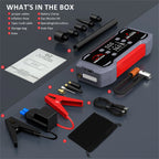 Car Jump Starter With Air Compressor Jump Starter Power Bank Portable Battery Starter 150PSI Air Pump With LED Light
