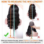 3X1 Glueless Wigs Human Hair with Bangs Body Wave Human Hair Wig with Bangs 3X1 Bleached Knots Lace Front Wig for Black Women