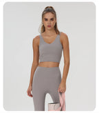 Women Yoga Vest Workout Pilates Activewear Tops Running Gym Pretty Workout Clothes Sports Bras Active Wear Female Camisole Bra