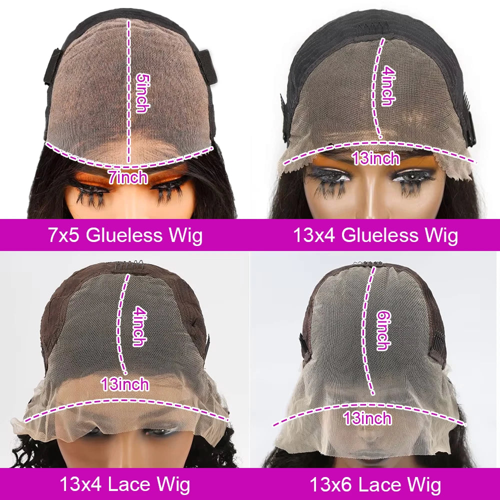 Short Bob Deep Wave Lace Frontal Wig PrePlucked 13x4 13x6 Lace Front Wig Peruvian Curly Human Hair Bob Wigs For Women and Girls