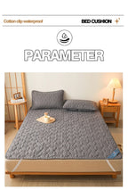 Waterproof Mattress Topper with Elastic Band Quilted Protector Pad Bedspread Winter Mattress Cover for Single/Double Bed 140/160