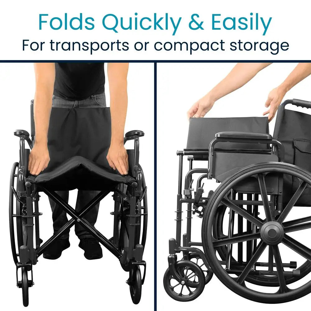 Bariatric Wheelchair for Adults Supports 400 lbs Foldable, Heavy Duty, Manual amp Transport Wheel Chair Portable Senior Drive T