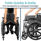 Bariatric Wheelchair for Adults Supports 400 lbs Foldable, Heavy Duty, Manual amp Transport Wheel Chair Portable Senior Drive T