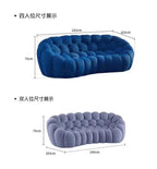 Compressed vacuum cross-border honeycomb pull-point bubble sofa special-shaped hall football three-person lazy sofa