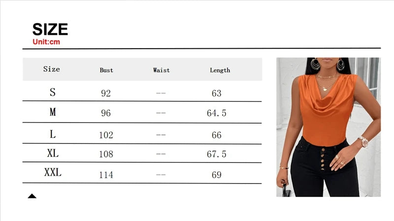 Basic Women Silk-Like Satin Tank Tops Vest Summer Sexy Camis Tank For Ladies Strappy Camisole Top Shirts Grunge Femme Cowl Neck
