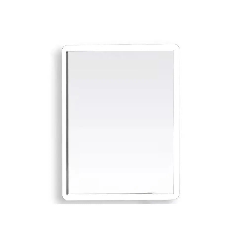 Rectangle Wall Hanging Mirror Metal Framed Black White Dressing Mirror Rounded Corner Wall-Mounted Makeup Mirrors Entryway