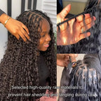 Human Hair Bulk Boho Braids Burmese Curly Bundles Human Hair Bulks For Bohemian Knotless Braiding Virgin Crochet Hair Extensions