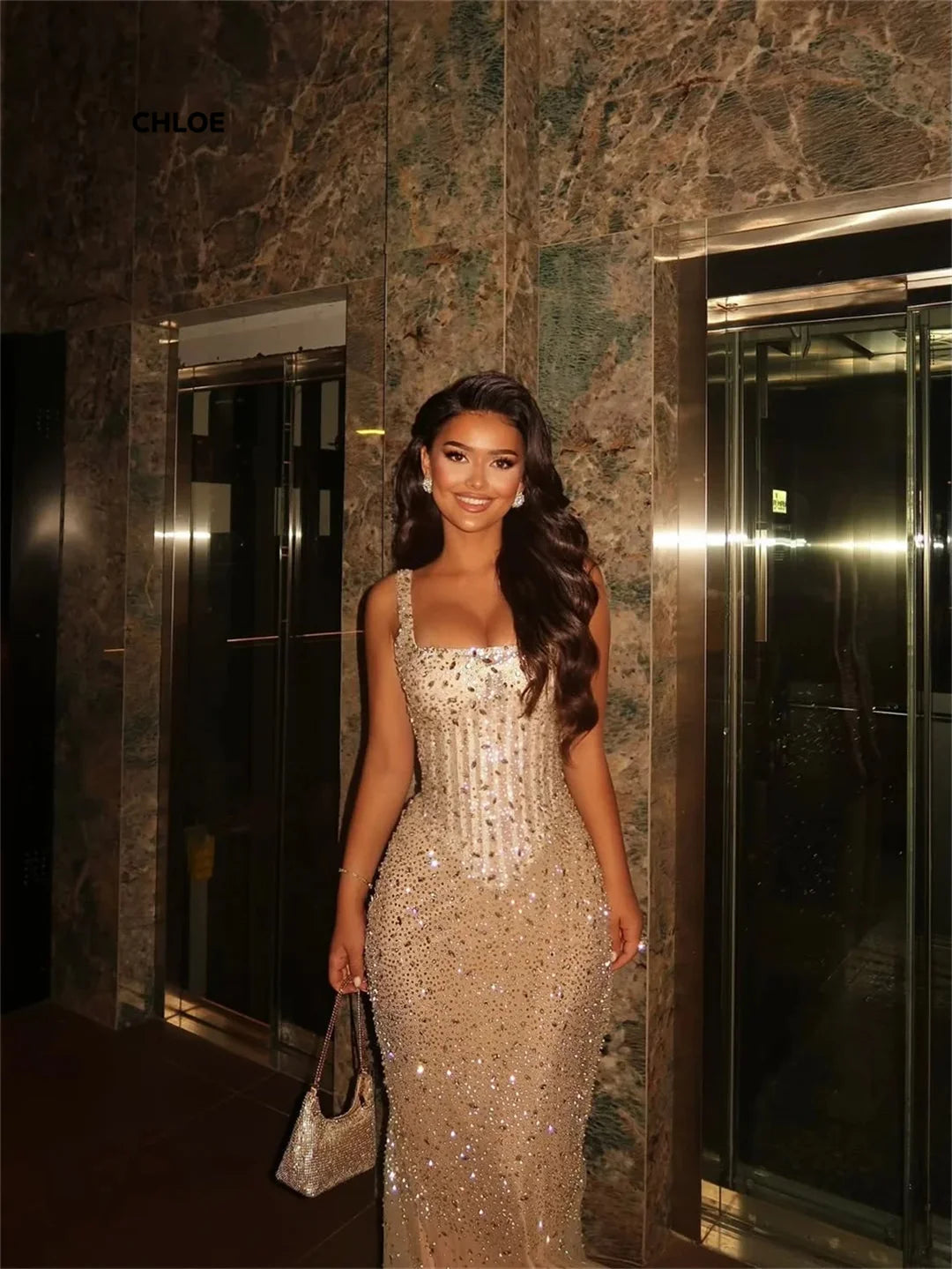 Off-shoulder Elegant Gown Customized: Mermaid Prom Dresses 2026 Luxury Prom Dress 2025 Sleeveless Ball Gowns Robe Soiree Evening Secondary image