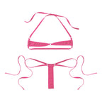 Bikini Swimsuit Outfits for Women Sexy Micro Mini Bikini Set Bandage Bra Thong Two Piece Swimwear Beachwear Bathing Suit Femme