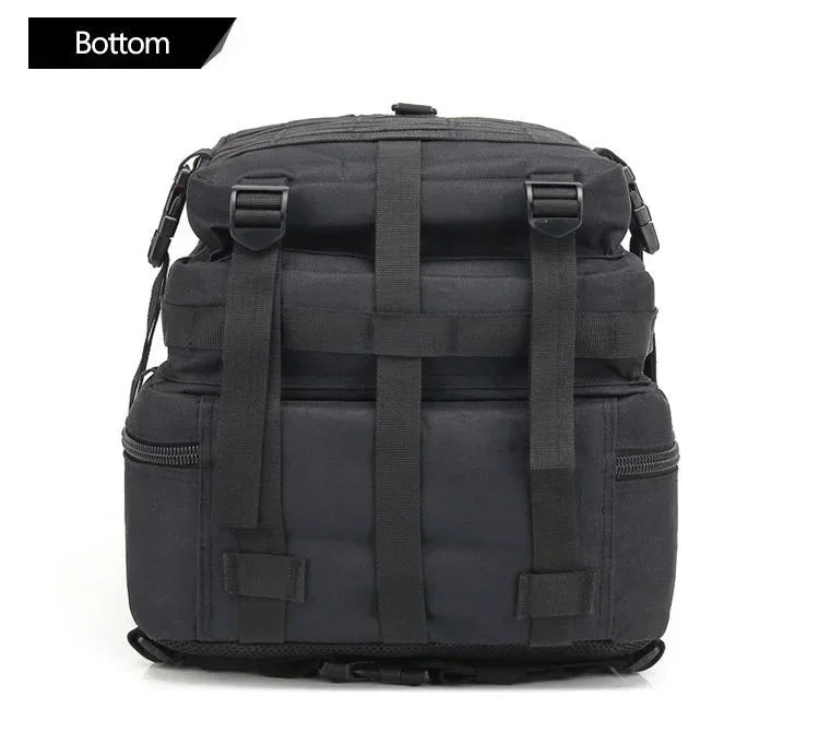 Men 45L Tactical Hiking Backpack Molle Mountaineering Water Resistant Outdoor Camping Trekking Backpacking Bushcraft Travel Rucksack Bug Out Bag Survival Emergency Large Capacity Climbing Cycling Daypack Women Durable Wear Re