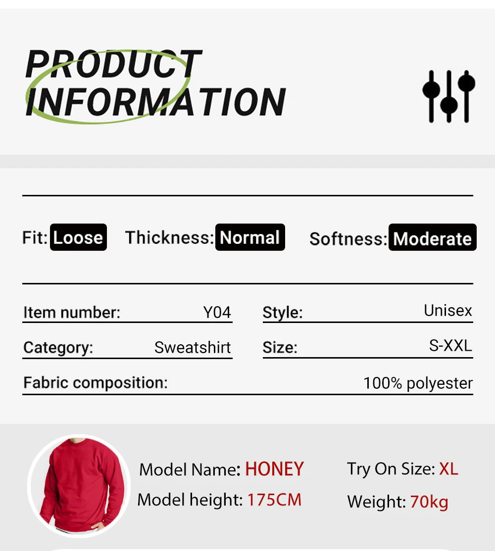 Brooklyn Nyc Letter Printed Soft Sweatshirts Street Fleece Pullovers Autumn Fashion Streetwears All-Match Crewneck Men Hoodies