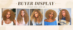 Honey Blonde Feather Crochet Human Hair Extensions Curly Invisible Miracle Knots Pre-Separated Crochet Hair for Women