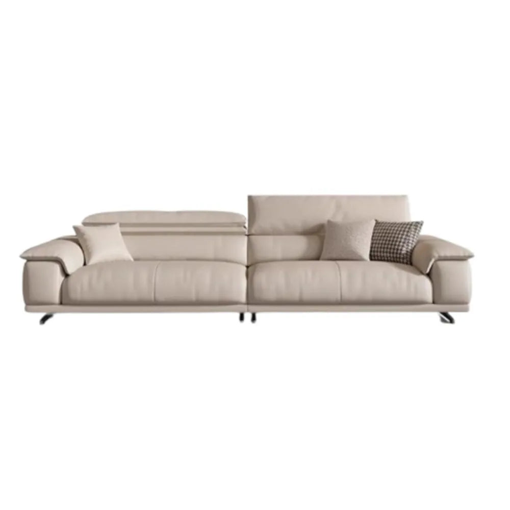 Genuine Leather Italian Living Room Sofa Luxury Lounge Designer Minimalist Sofa Modern Family Muebles Home Furniture Accessories