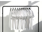 Heavyweight Impermeable 300g Carbon Matte Pure Cotton Thick Short Sleeved T-shirt Men and Women Pure White Simple Base Shirt