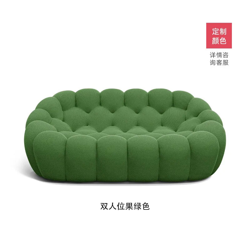 Italian Minimalist French Internet Celebrity Bubble Soccer Cream Styling Sofa Design
