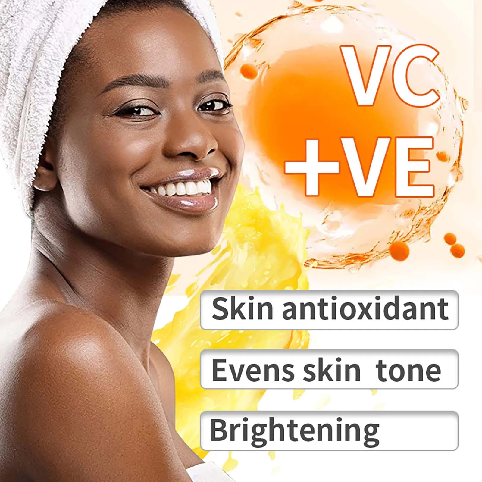 AILKE Vitamin C Whitening Set for Women, Reduce Dark Spots, Hyperpigmentation, Skin Moisturizer, With Collagen, Vitamin E