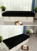 Luxury Faux Sheepskin Carpet Modern Living Room Home Decor Imitation Wool Mat Balcony Window Cushion Kids Bedroom Rug White Gray