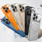 Original Glass Nano Matte Case For iPhone 17 Air 16 15 14 13 Pro Max 17Pro Magnetic For Magsafe Wireless Charging Armor Funda