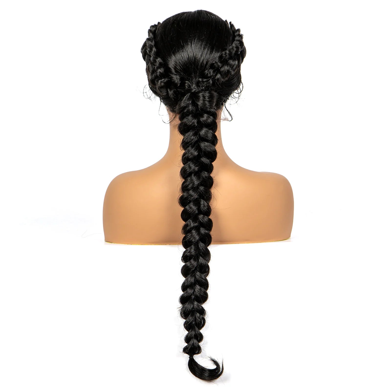 Twist Braided Wigs Synthetic Lace Front Handmade Knotelss Braided Lace Wigs Natural Braidis Wigs with Baby Hair for Black Women