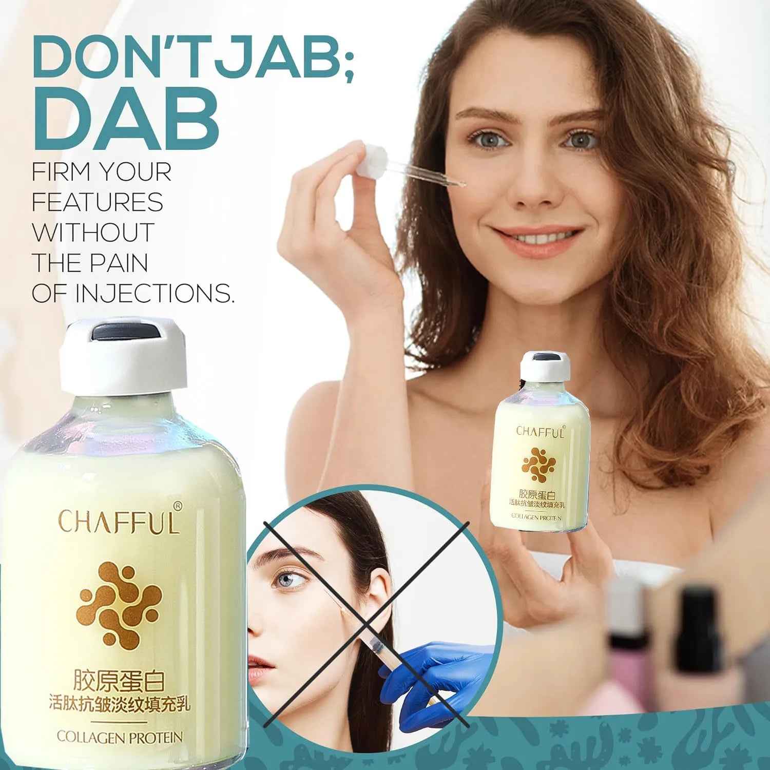 2pcs Collagen Face Serum skincare Facial Essence Liquid Firming Moisturizing Nourishing Facial Serum Skin Care