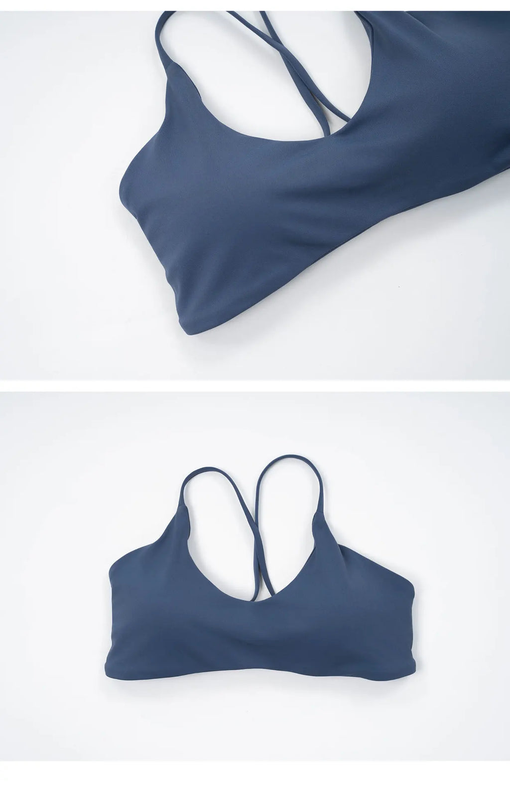 Sports Bra High  Support Women Gym Underwear Push-up Back Cross Yoga Crop Top Running Workout Fitness Pilates Solid Color