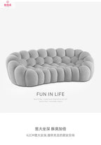 Italian Minimalist French Internet Celebrity Bubble Soccer Cream Styling Sofa Design