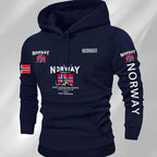 Norway Autumn winter models Men's Fleece windproof Warm 100%Cotton Oversized Hoodie Outdoor Commuter Men's High Elastic top