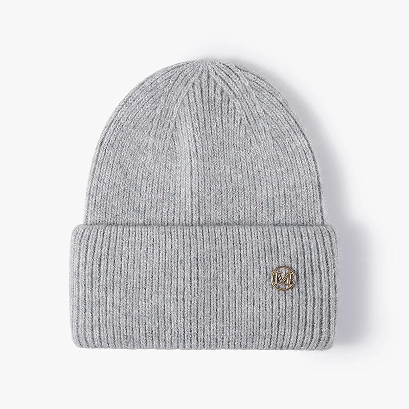 Women Winter Hat Real Rabbit Fur Winter Hats For Women Fashion Warm Beanie Hats Women Solid Adult Cover Head Cap