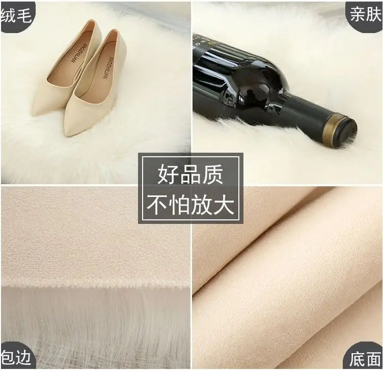 Korean Style Long Hair Cushion Window Decoration Plush Bag Clothing Plush Decorating Shelf Display Cabinet Makeup Table Mats