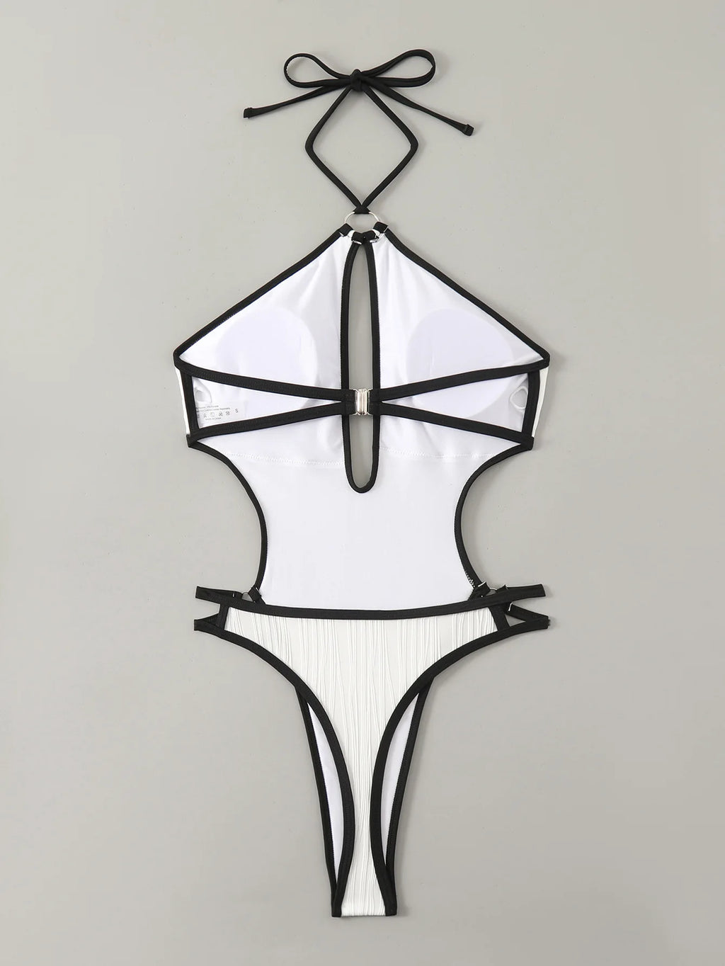 SINGREINY Hollow Out Halter Bikini Swimsuits Irregular Sheath Short Bodysuits Fashion Women Backless Beach Style Sexy Playsuits