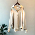 Summer Shirts And Blouses Woman Casual Top Autumn Winter Korean Long Sleeve Button Elegance Sweet Casual Office Lady New Shirts