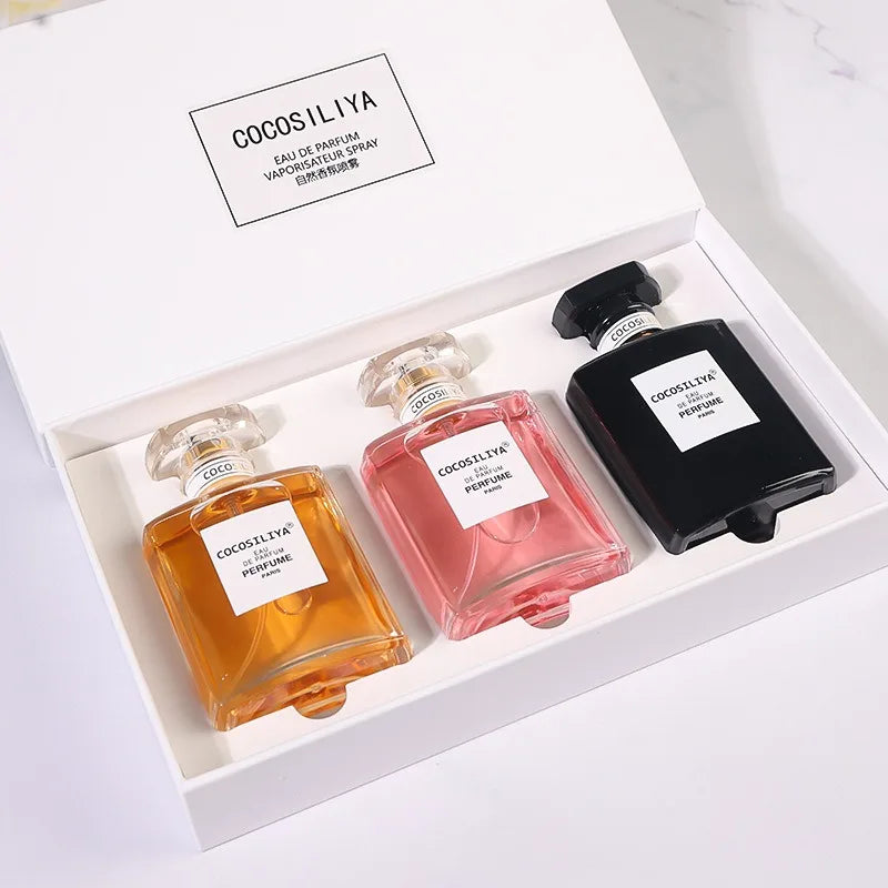 3PCS Women’s Perfume Set 50ml×3 - Long Lasting Fragrance with Floral Spicy & Woody Oriental Scents for All-Day Freshness Secondary image