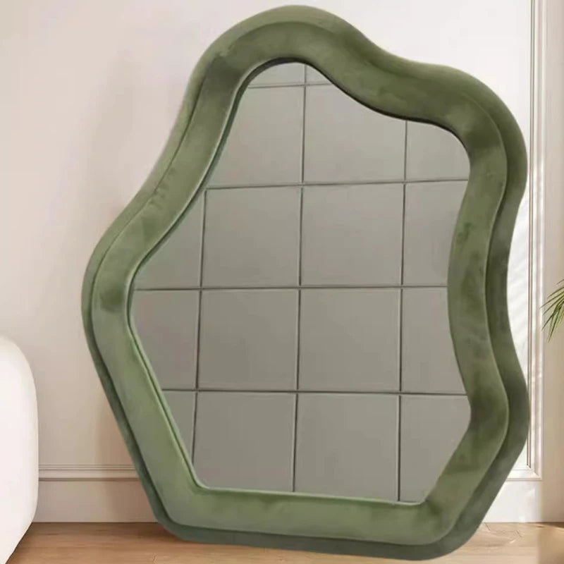 Modern Style Makeup Mirror Simple Hanging Mirrors Elegant Bright Wall Decorative Mirrors Living Room Aesthetic Wall Decorations Secondary image